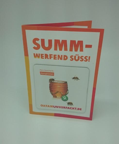 OXFAMunverpackt.de - einZIEGartige Geschenke. SUMM -werfend süss! Foto: Kerstin Gründel